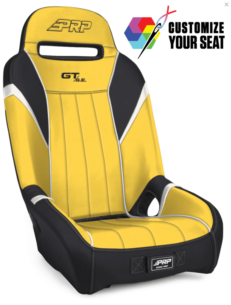 Yellow and Black GTSE UTV Seat