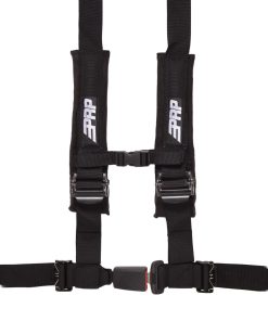 PRP 4 point harness with auto latch, black