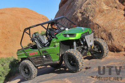 driving UTV during Rally