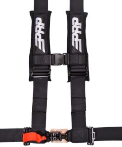 4 point harness with 3 inch straps in black