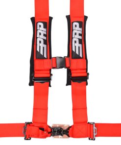 4 point, 3 inch harness in red