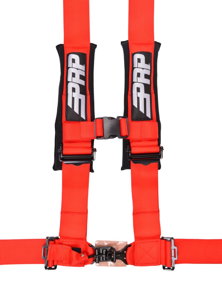 4 point, 3 inch harness in red