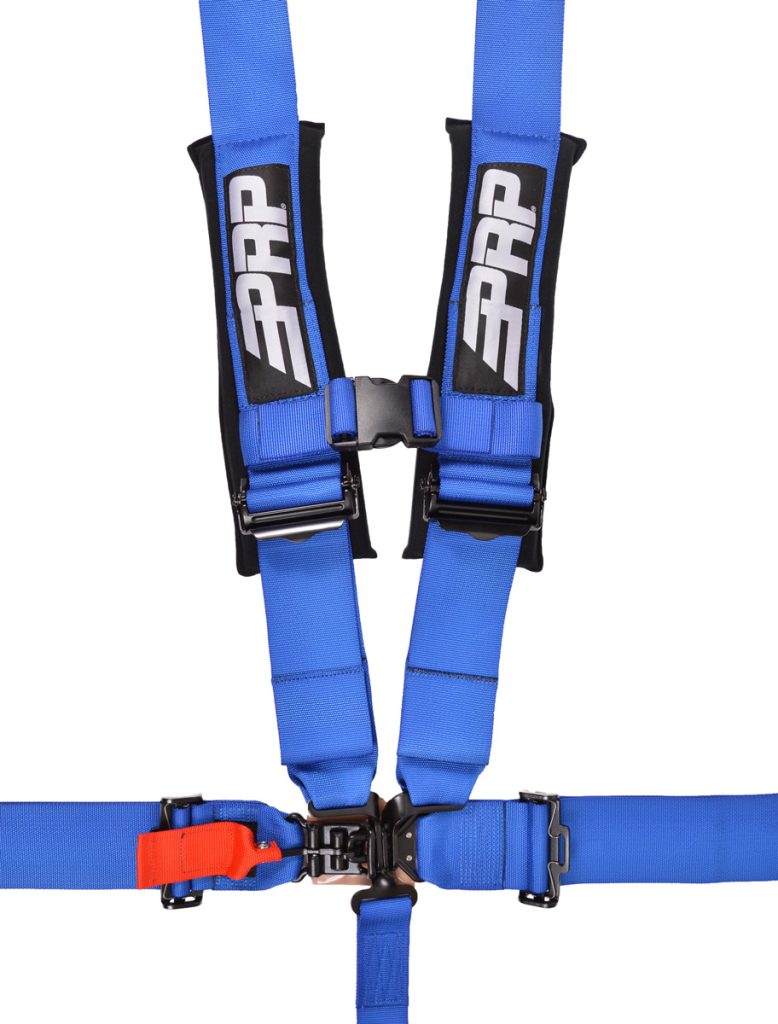 5 point, 3 inch harness in blue