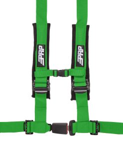 PRP 4 point harness with auto latch, green