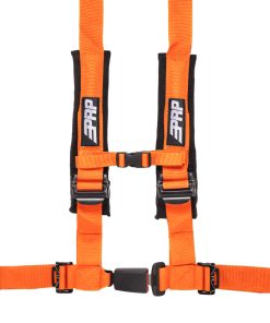 PRP 4 point harness with auto latch, orange