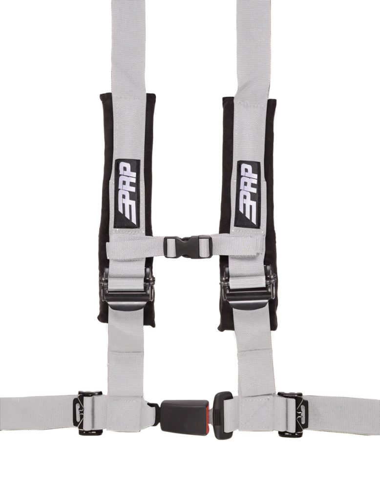 PRP 4 point harness with auto latch, silver