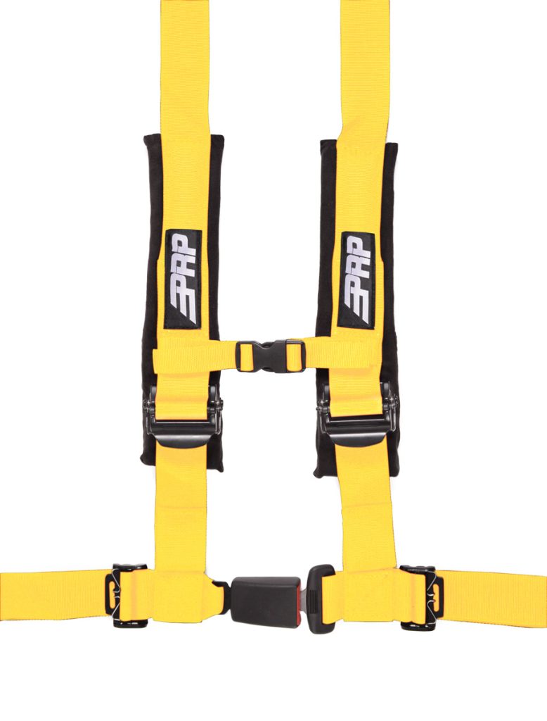 PRP 4 point off-road harness with auto latch in yellow