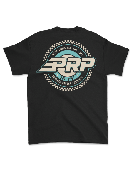 Good Times Seal Tee - Black & Teal | PRP Seats